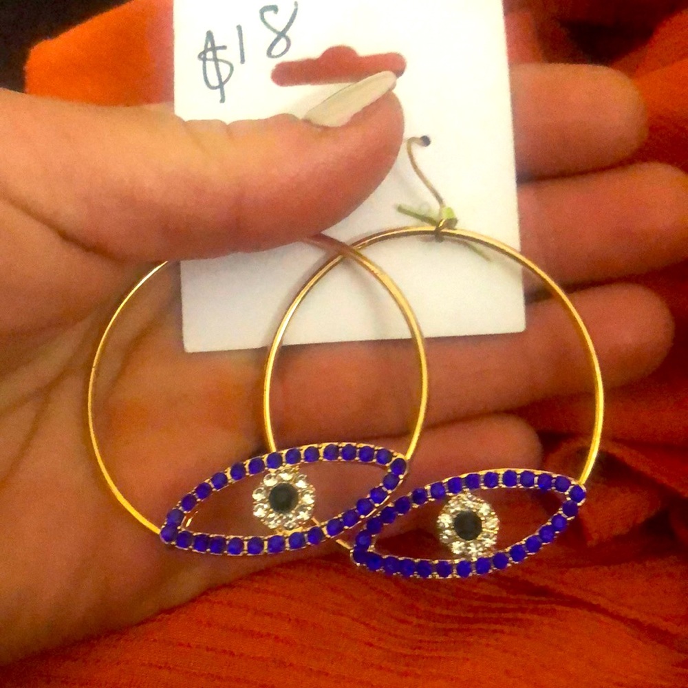 Evil Eye Hoop earrings